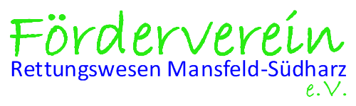 Förderverein Rettungswesen Mansfeld-Südharz e. V. Logo